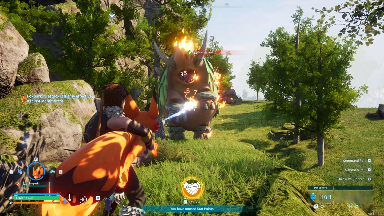 Palworld Early Access Review — Fusing Survival With Monster-Catching Doesn't Trigger an Evolution Foxparks-Huggy-Fire-Ability-in-Palworld