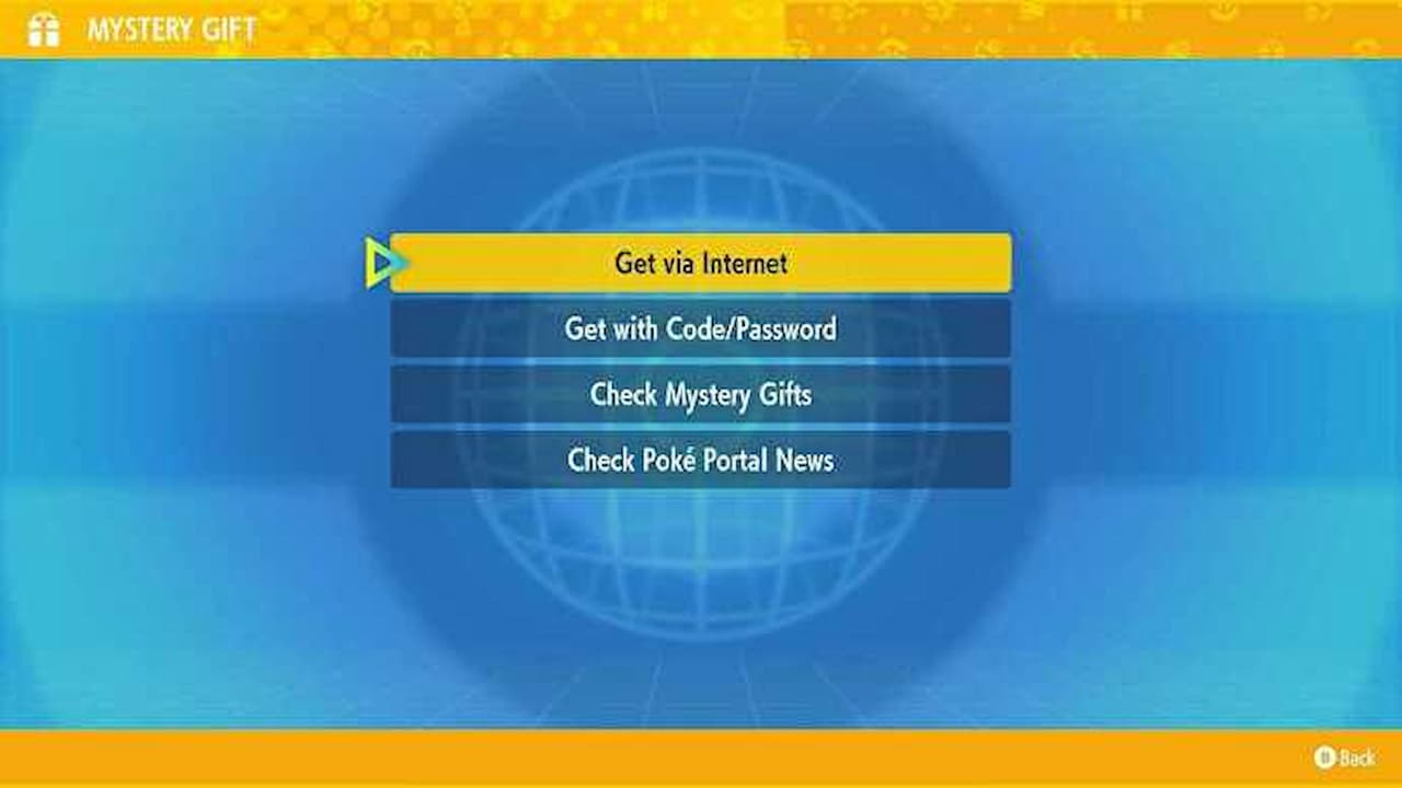 All Pokémon Scarlet and Violet Mystery Gift Codes Mystery-Gift-Menu