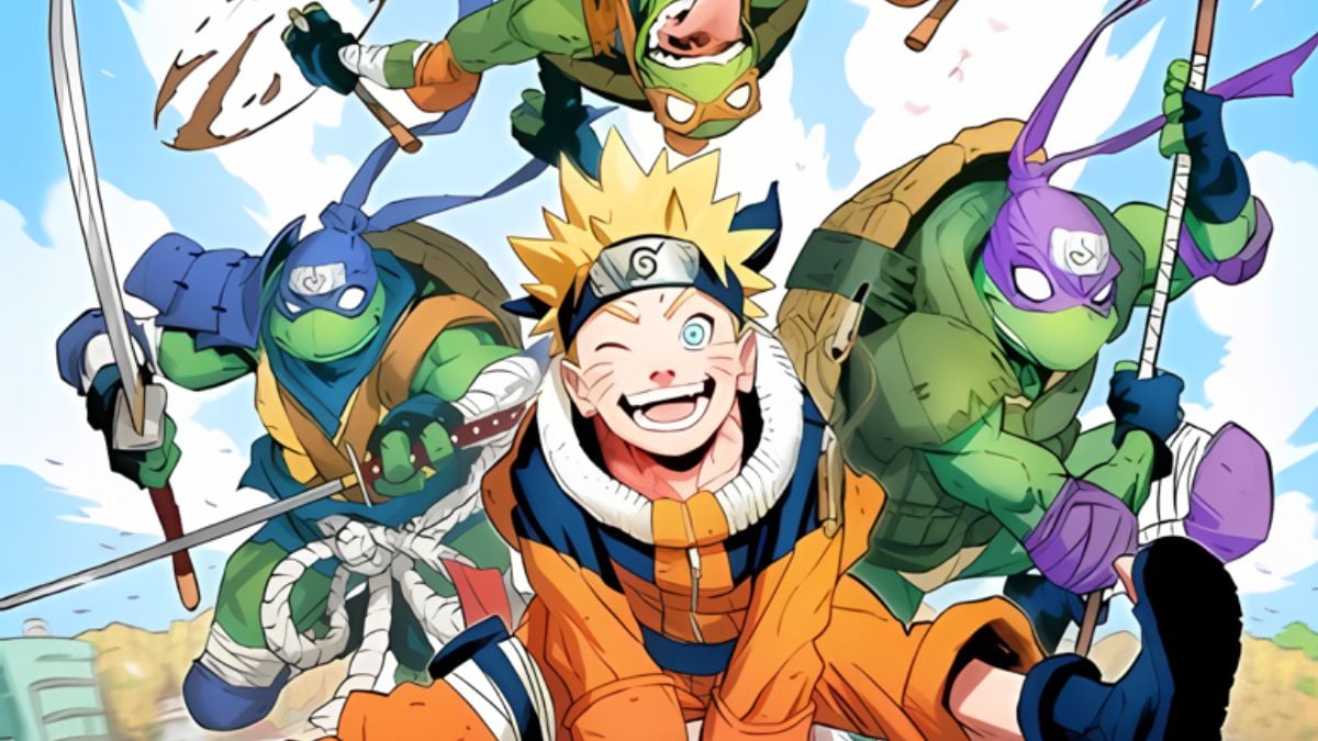 Naruto & Teenage Mutant Ninja Turtles Team-Up In Collab From IDW Publishing Naruto-Teenage-Mutant-Ninja-Turtles-official-cover-artwork-